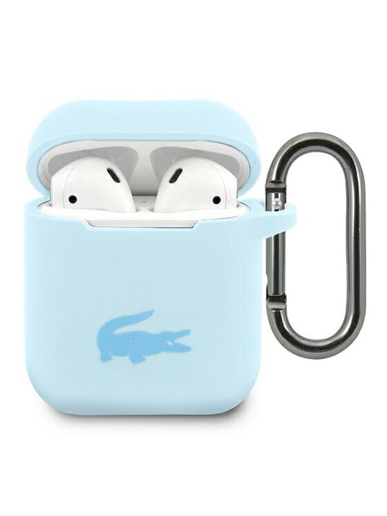 Etui na słuchawki Lacoste, Błękitne, AirPods