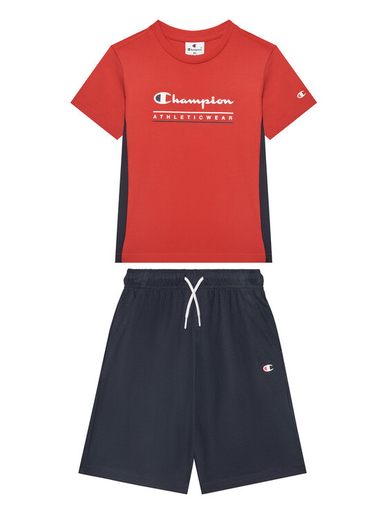 Champion Champion Set tricou și pantaloni scurți 306992 Roșu Regular Fit