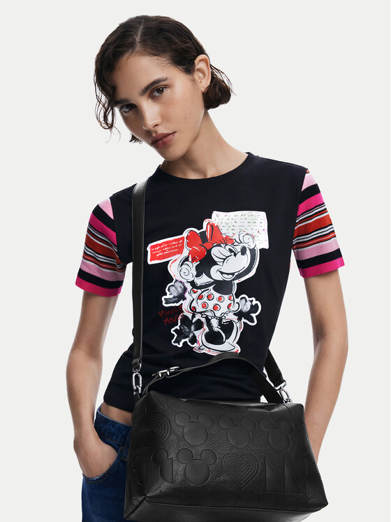 Desigual Desigual Handtasche All Mickey Bergamo 25SAXP65 Schwarz