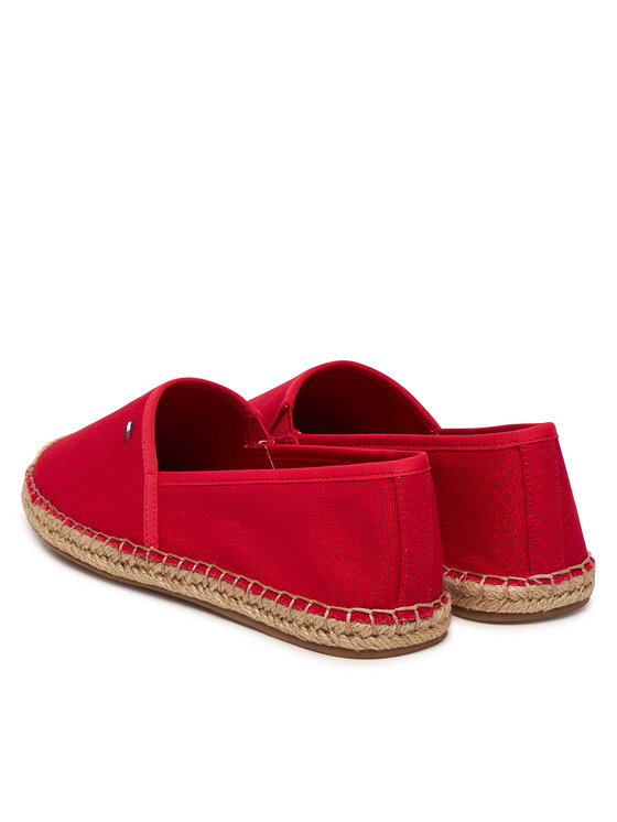 Tommy Hilfiger Tommy Hilfiger Espadrile Flag Canvas Espadrille FW0FW08541 Roșu