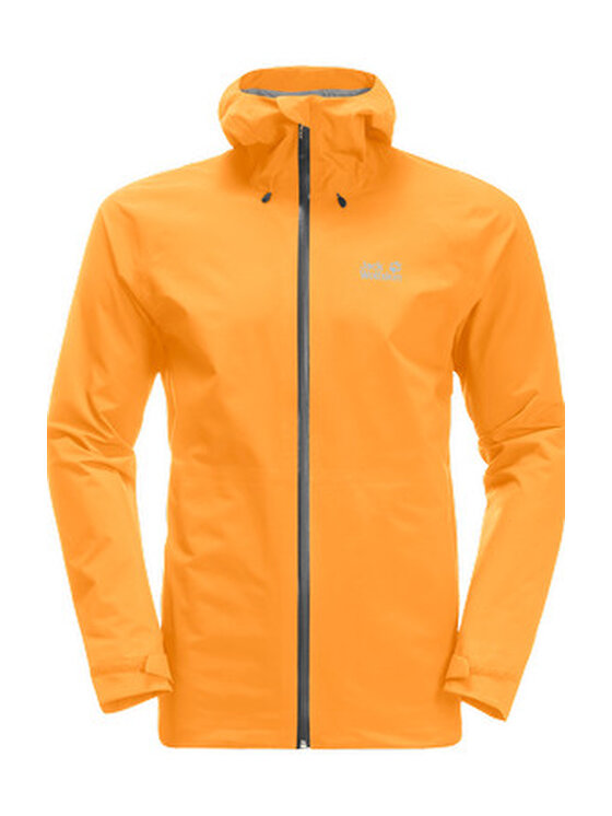Jack Wolfskin Jack Wolfskin Kurtka przeciwdeszczowa 1115131_3087 Pomarańczowy Regular Fit