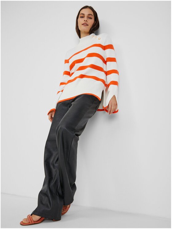 Orsay Orsay Sweter 507493-001000__L Pomarańczowy Regular Fit