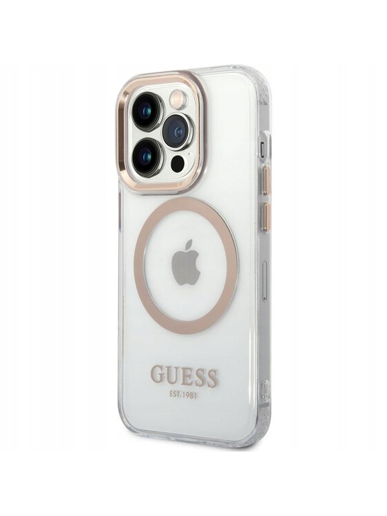 Guess Guess Etui na telefon Outline MagSafe Kolorowy