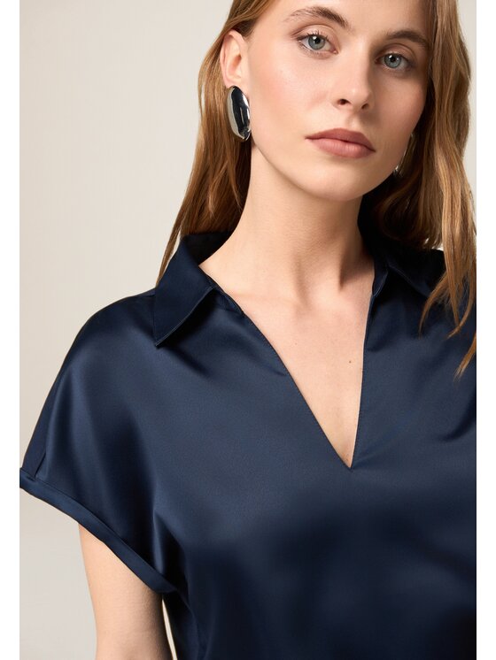 Oltre Oltre Koszula G480J203997N034 Niebieski Regular Fit