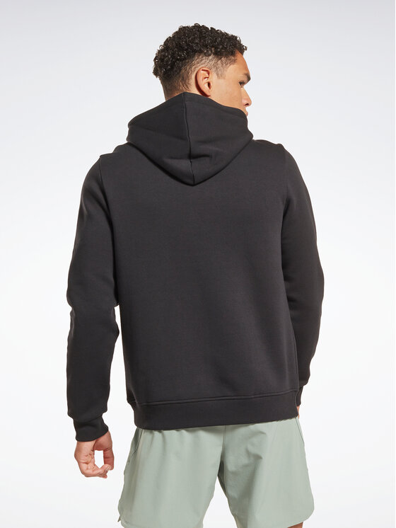 Reebok Reebok Sweatshirt Identity Stacked Logo H54802 Schwarz Regular Fit