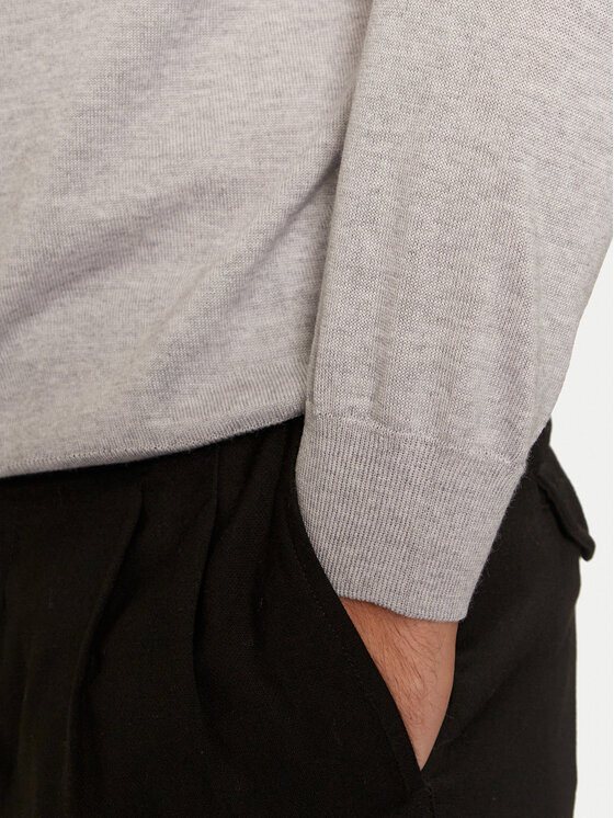 BOSS Boss Пуловер Botto-L 50476364 Сив Regular Fit