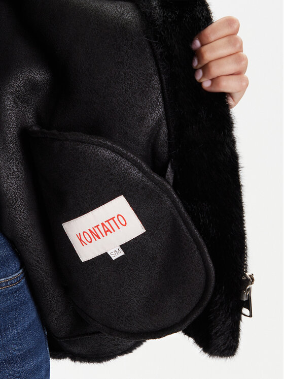 Kontatto Kontatto Γούνα Scarlett GV103N Μαύρο Regular Fit