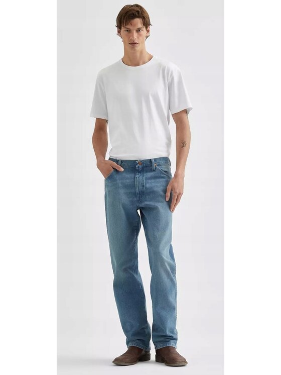 Wrangler Wrangler Jeans 13MWZ Men's Western Zipper Blu Basic Fit
