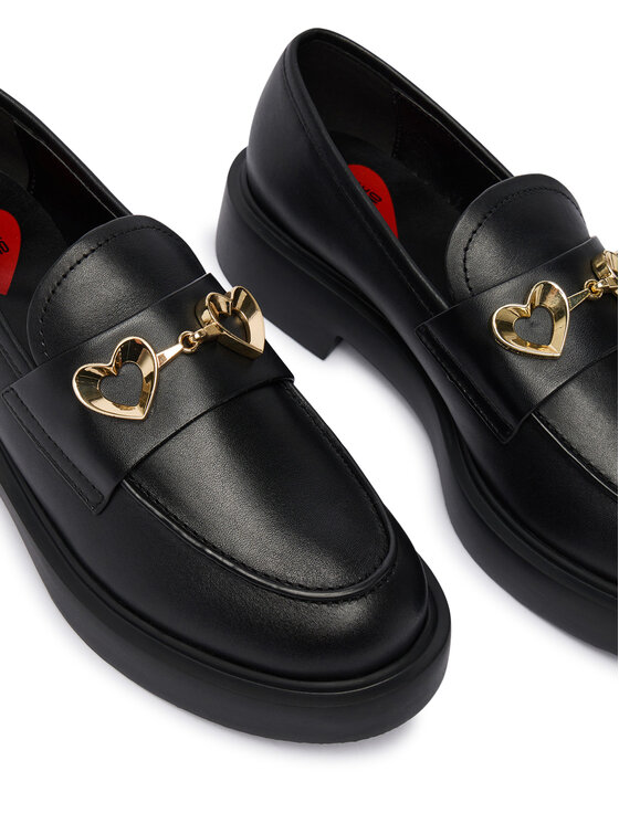 LOVE MOSCHINO LOVE MOSCHINO Loaferek JA10094G0NIA0000 Fekete