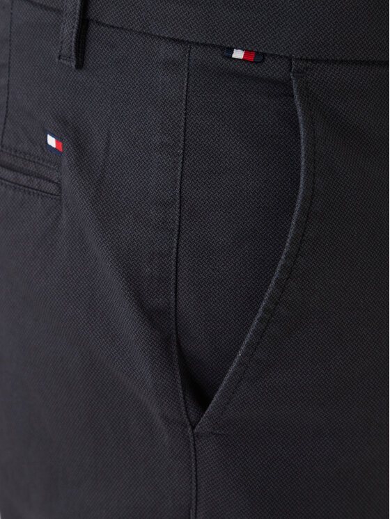 Tommy Hilfiger Tommy Hilfiger Riidest püksid Denton MW0MW41923 Tumesinine Straight Fit
