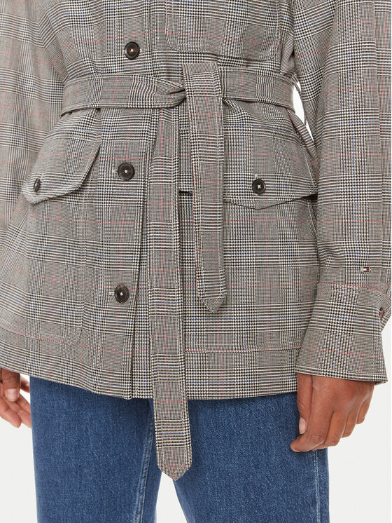 Tommy Hilfiger Tommy Hilfiger Hemdjacke WW0WW43316 Grau Regular Fit