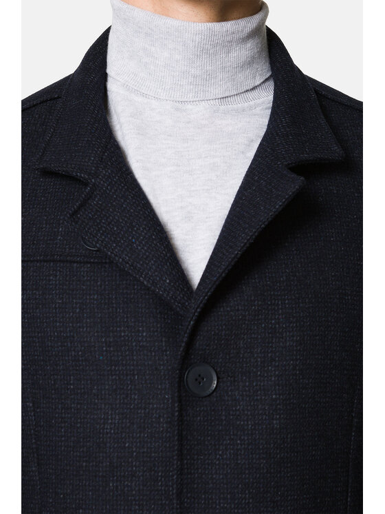 Lancerto Lancerto Płaszcz zimowy KR090223000016 Granatowy Regular Fit