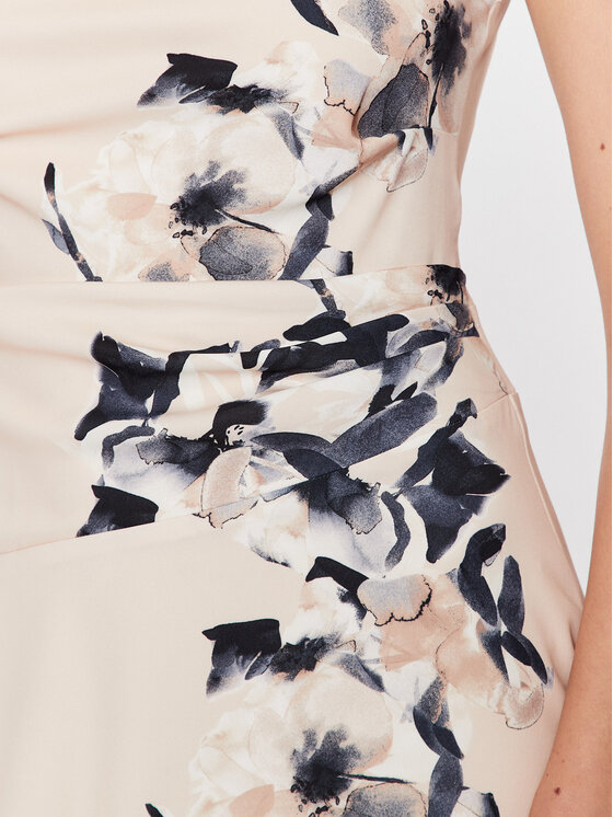 DKNY DKNY Kokteilinė suknelė DD3E361A Smėlio Regular Fit