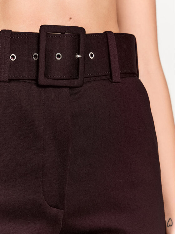 Victoria Victoria Beckham Victoria Victoria Beckham Medžiaginės kelnės 1122JTR003286A Vyšninė Regular Fit