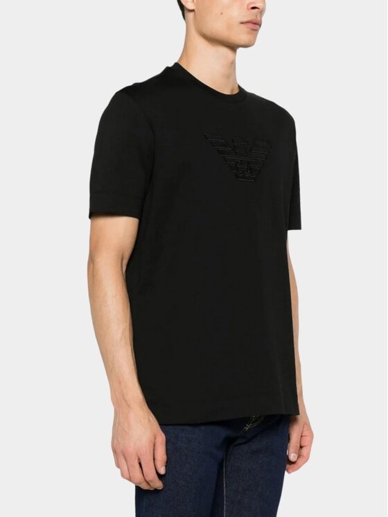 Emporio Armani Emporio Armani T-Shirt 6D1T98 1JOCZ Czarny Regular Fit