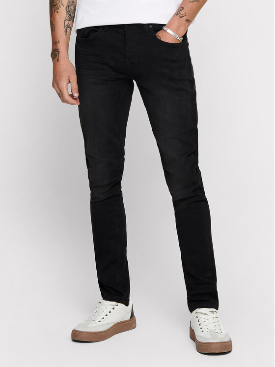 Only & Sons Jeans Hlače Loom 22007451 Črna Slim Fit