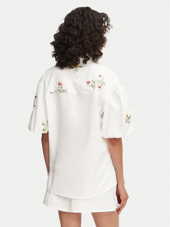 French Connection French Connection Särk Cambria 729G7 Valge Relaxed Fit