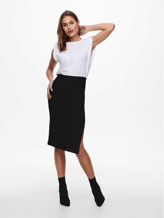ONLY ONLY Suknja olovka 15233600 Crna Slim Fit