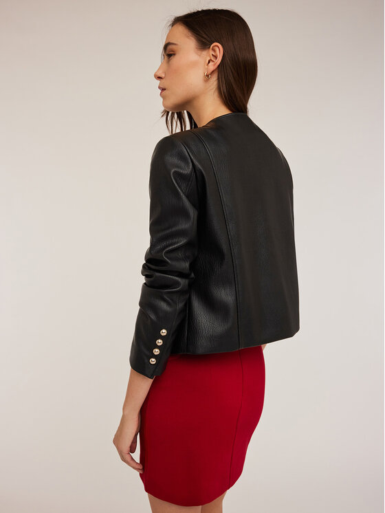 Motivi Motivi Giacca in similpelle R316Q000982N033 Nero Regular Fit