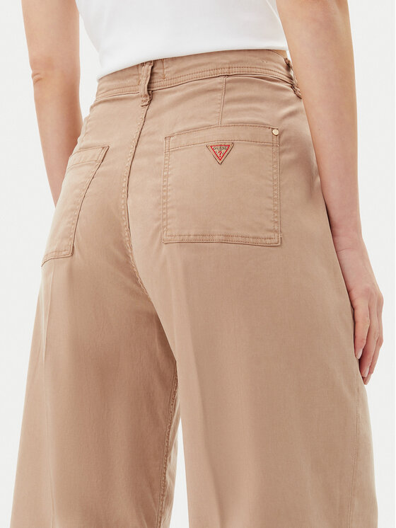 Guess Guess Jeansy W5GA1Y WH7B1 Brązowy Wide Leg