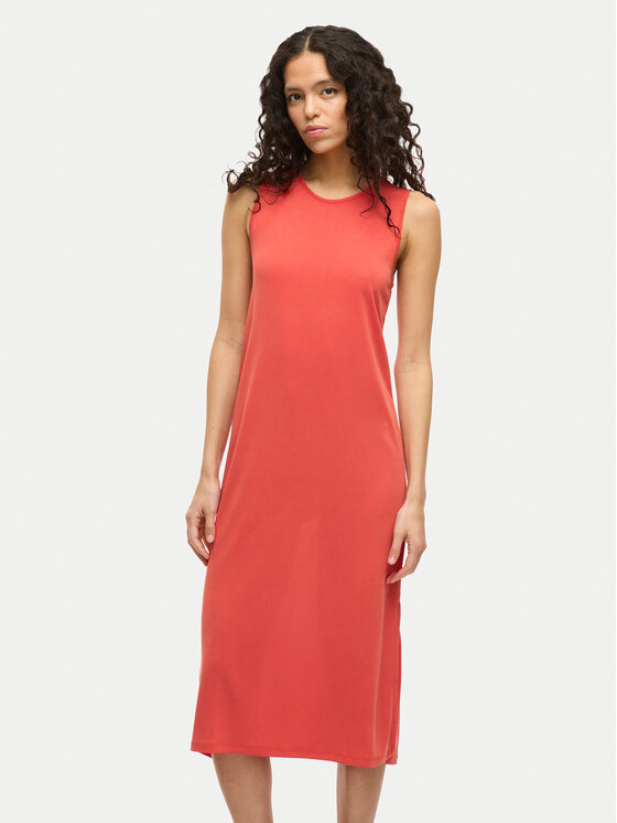 Vila Vila Sommerkleid Modala 14101675 Rot Regular Fit