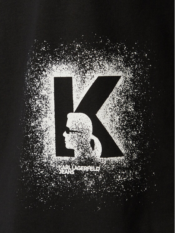 Karl Lagerfeld Jeans Karl Lagerfeld Jeans T-shirt B3M17029 Crna Regular Fit