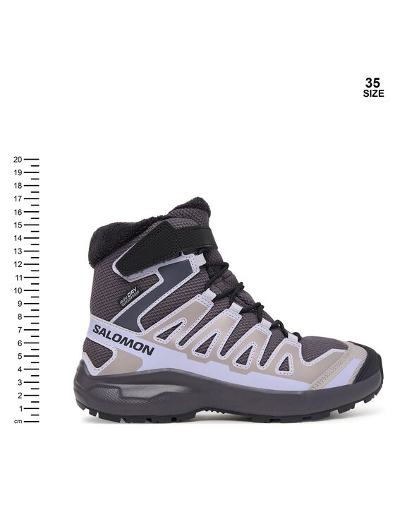 Salomon Salomon Trekingová obuv XA PRO WINTER WP J L45408400 Světle šedá
