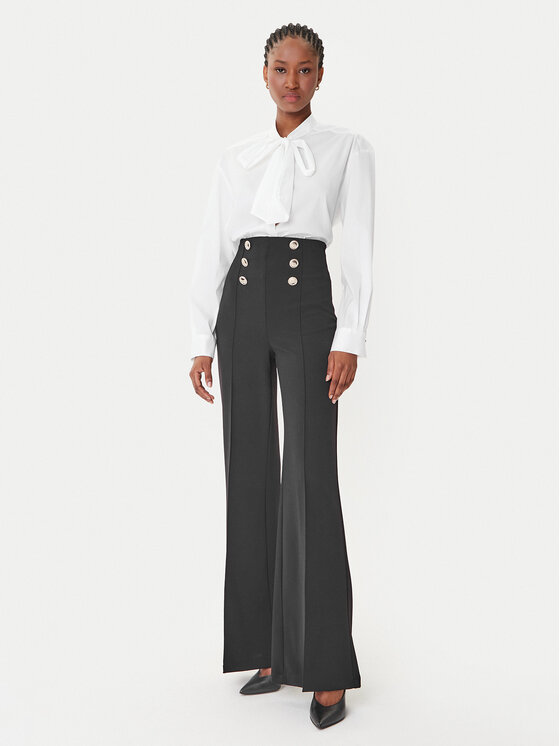 Rinascimento Rinascimento Riidest püksid CFC0020144002 Must Regular Fit