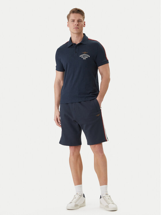 Aeronautica Militare Aeronautica Militare Szorty sportowe 261BF0030UF00677 Granatowy Regular Fit