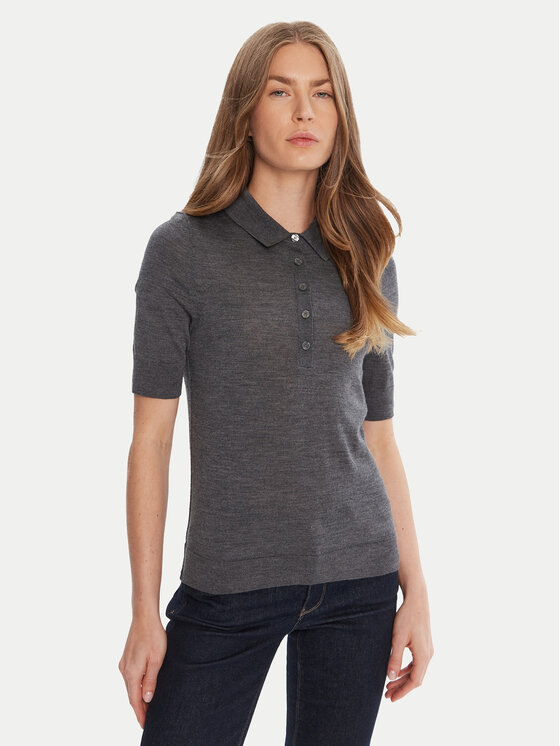 BOSS Tricou polo Fidenka 50545015 Gri Regular Fit