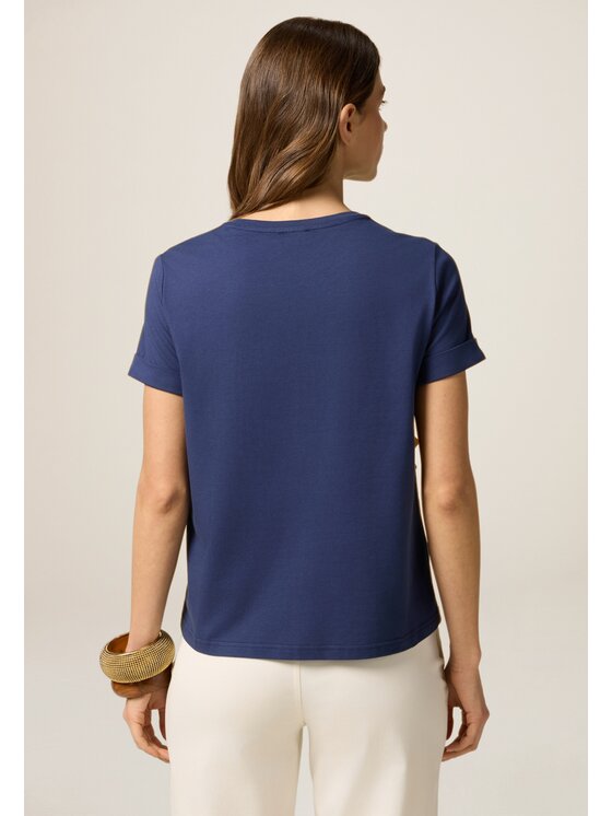 Oltre Oltre T-shirt G399J004193N034 Blu Regular Fit