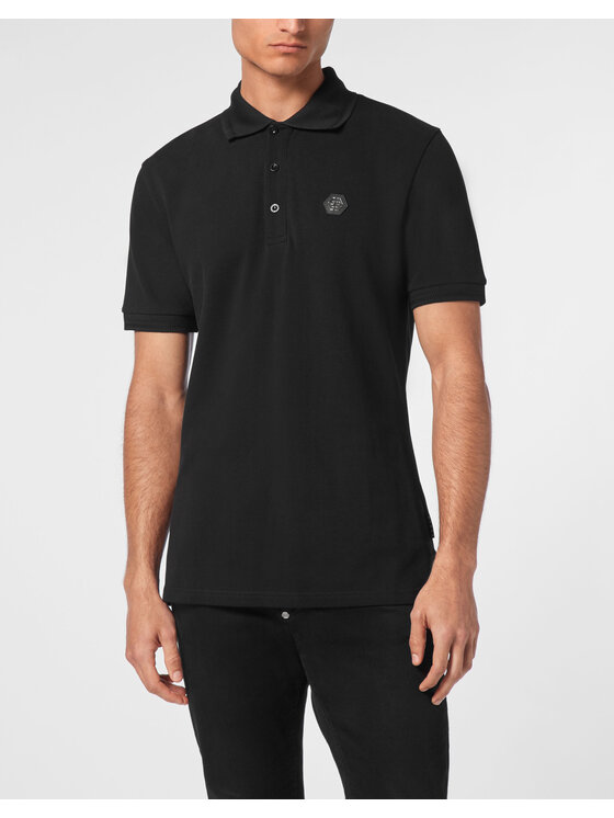 PHILIPP PLEIN PHILIPP PLEIN Polokošile 14727 Černá Slim Fit