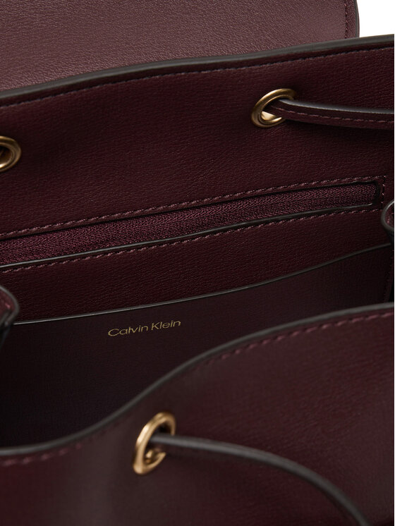 Calvin Klein Calvin Klein Nahrbtnik Foil Logo Flap Backpack LV04F3297G Bordo rdeča