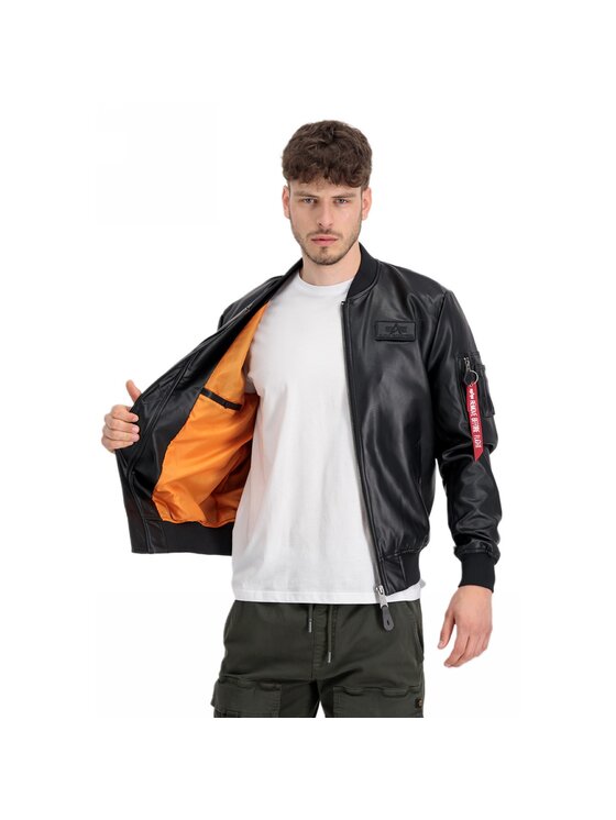 Alpha Industries Alpha Industries Kurtka bomber AI.106108-03-M Czarny Slim Fit