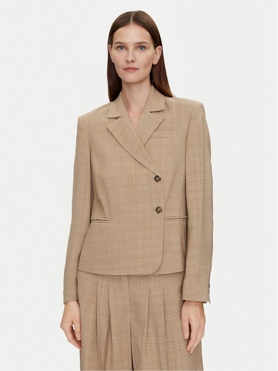 Herskind Sako Pli 5123110 Béžová Regular Fit