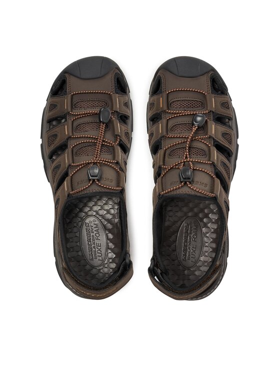 Skechers Skechers Sandały Tresmen-Outseen 204111/CHOC Brązowy