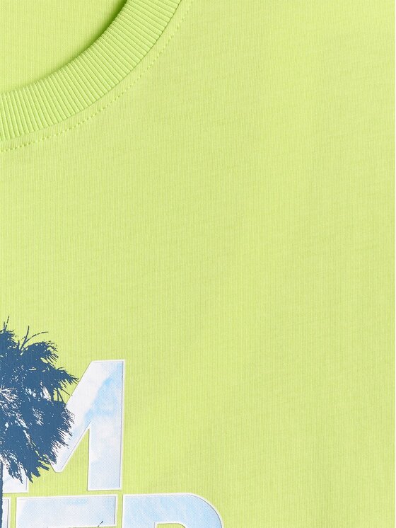 4F 4F T-Shirt 4FWSS26TTSHM2784-42S Zielony Regular Fit