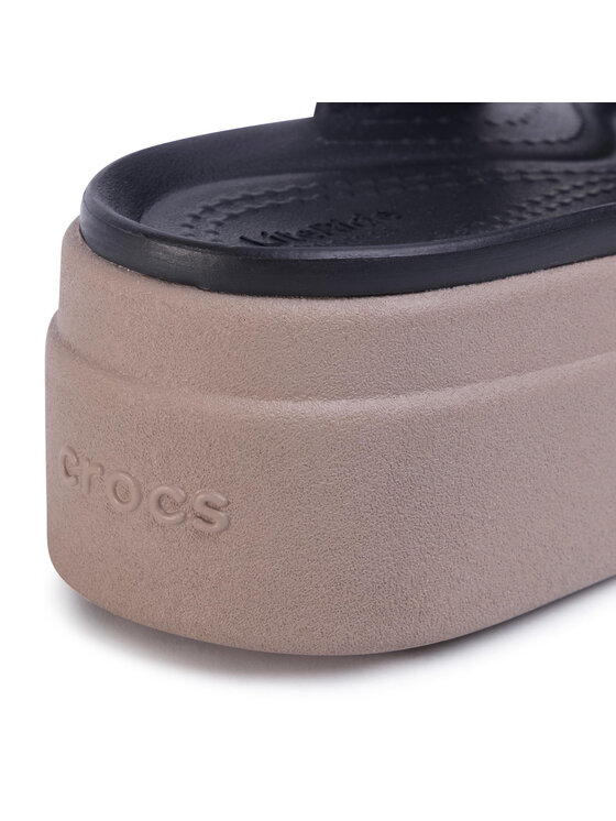 Crocs Crocs Sandale Brooklyn Low Wedge W 206453 Crna