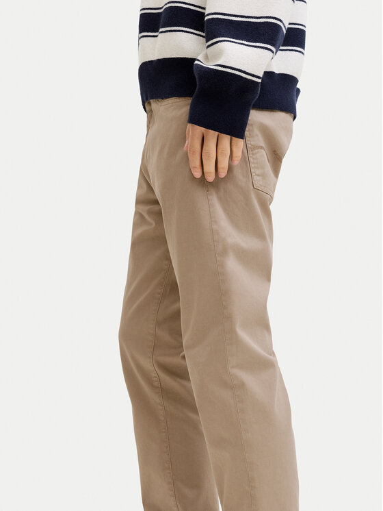 Jack & Jones Jack & Jones Kalhoty z materiálu Clark Finn 12293328 Béžová Regular Fit