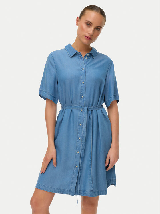 Vero Moda Vero Moda Džínové šaty Bree 10341620 Modrá Regular Fit