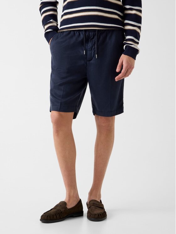 Guess Guess Spodnie materiałowe 182638 Niebieski Bermuda Fit