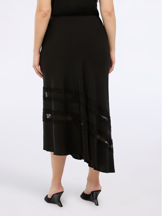 Fiorella Rubino Fiorella Rubino Gonna midi 1209T000362N033 Nero A-Line Fit