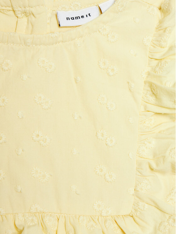 NAME IT NAME IT Sukienka letnia Delana 13227285 Żółty Regular Fit
