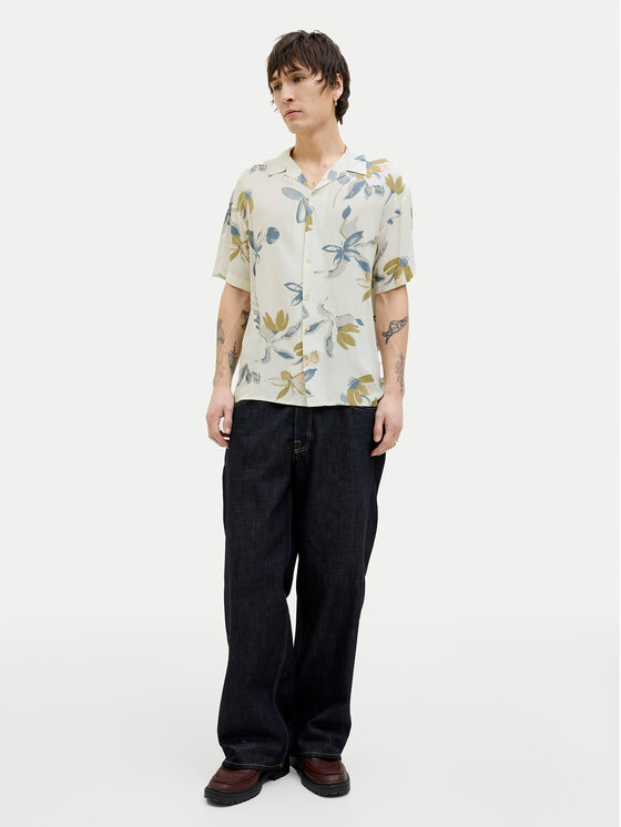 Jack&Jones Jack&Jones Πουκάμισο Luke 12271111 Εκρού Relaxed Fit