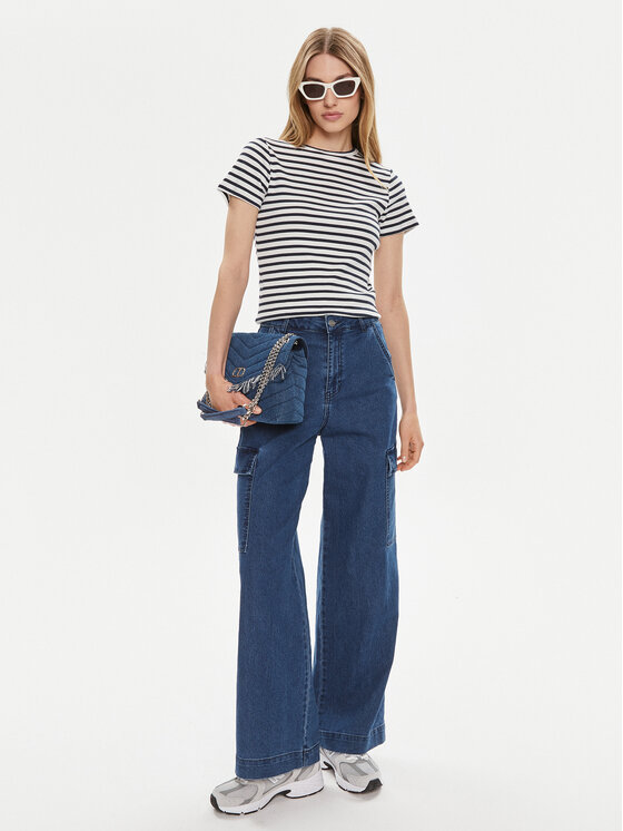 JDY JDY T-krekls Solar 15314449 Balts Regular Fit
