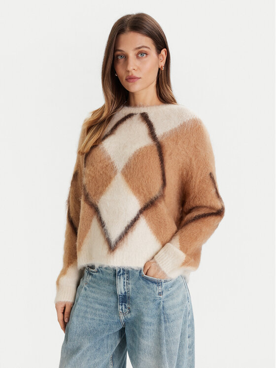 ViCOLO Pulover 55042F Kremna Regular Fit