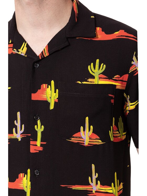 Wrangler Wrangler Camicia RESORT SHIRT Nero Regular Fit