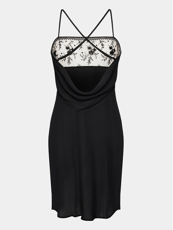 Passionata Passionata Koszula nocna Suzy P42TW5 Czarny Regular Fit