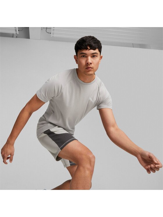 Puma Puma Koszulka techniczna Evostripe Szary Fitted Fit