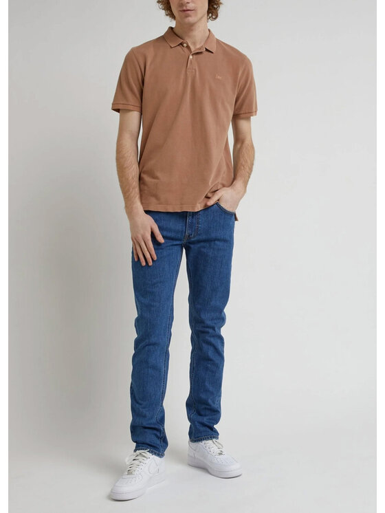 Lee Lee Jeansy DAREN ZIP FLY Niebieski Straight Fit